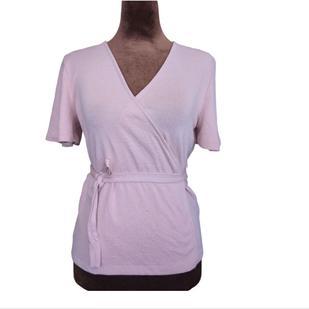 Gap pink wrap around top size s